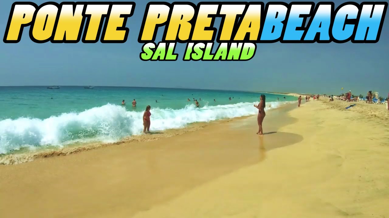 PONTA PRETA Beach Walking Tour - Sal Island - Cape Verde (4k)