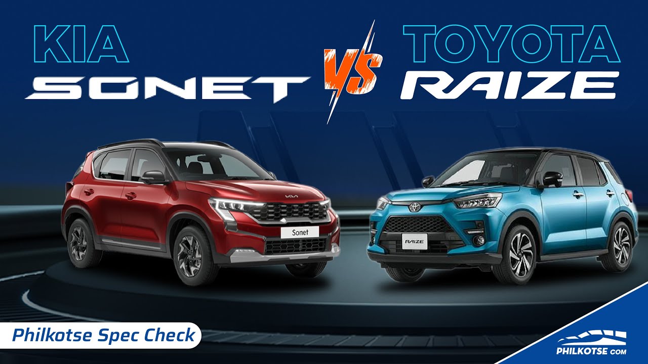 Kia Sonet vs Toyota Raize | Philkotse Spec Check
