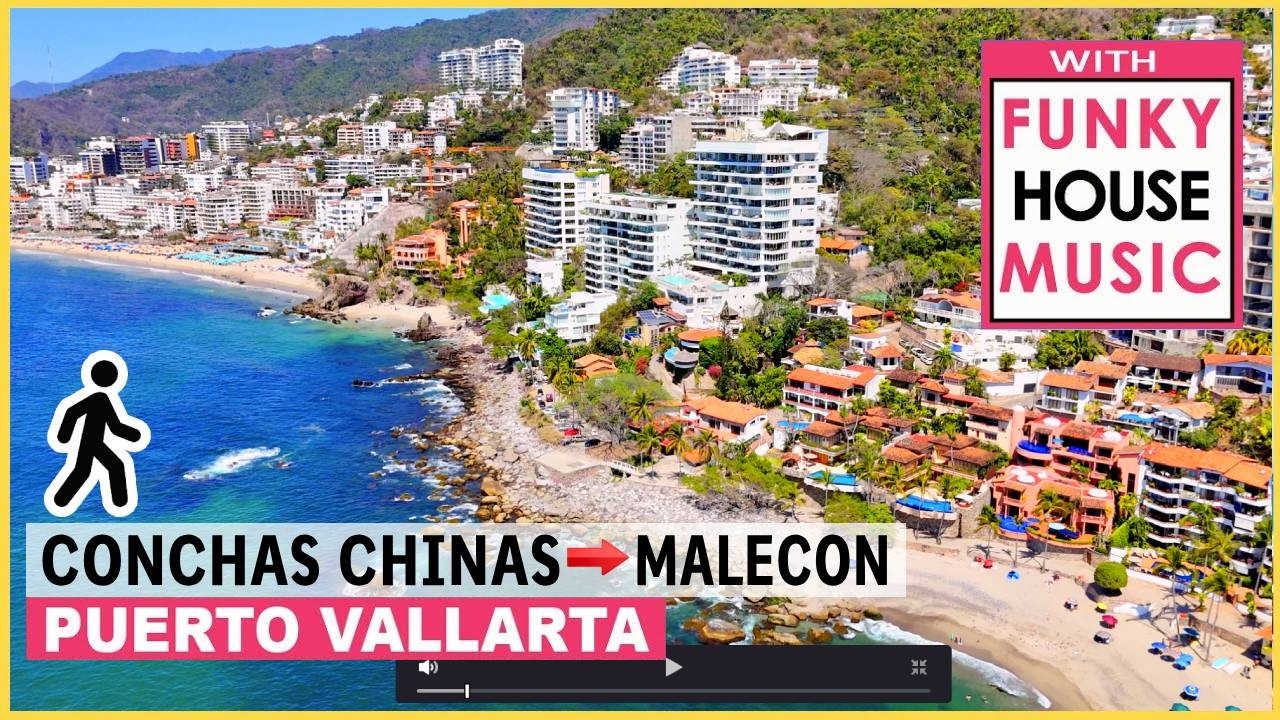 Вы Должны Пройти Это в PUERTO VALLARTA🌴 От Пляжа Conchas Chinas до Malecon 🏖️