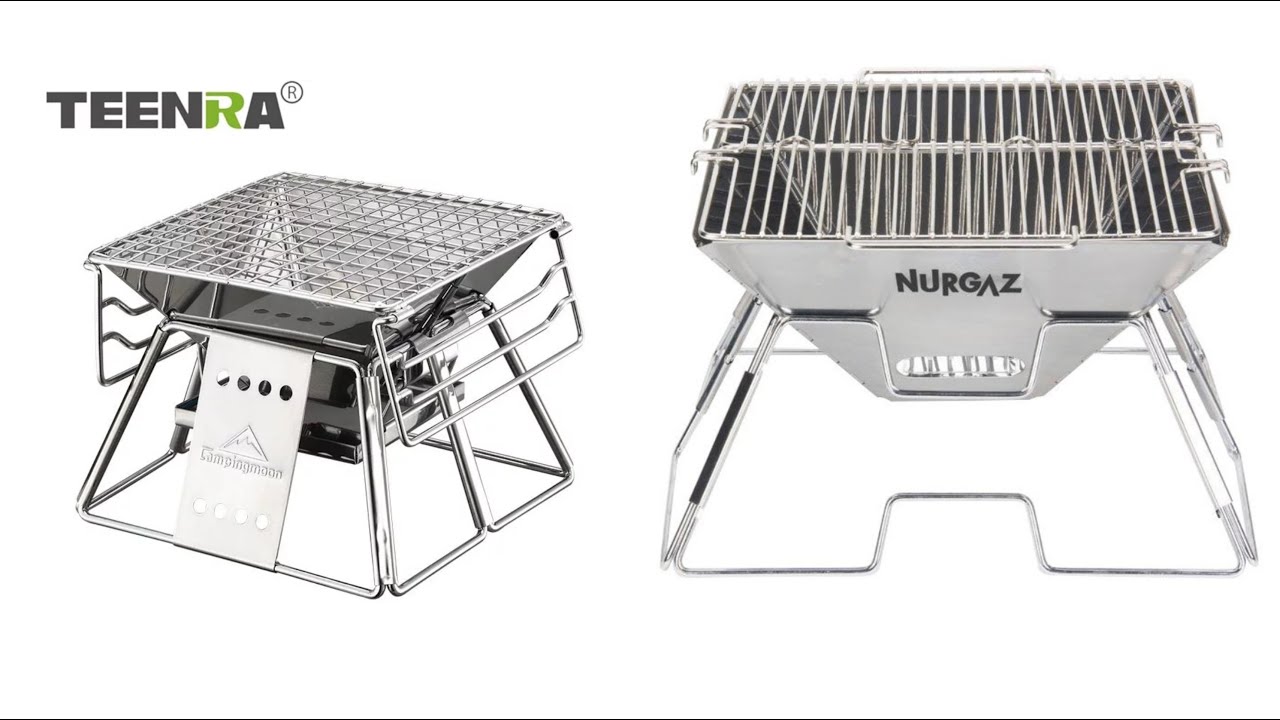Tek kişilik süper mini Barbekü,Teenra Campingmoon ve Nurgaz katlanır mangalların karşılaştırması