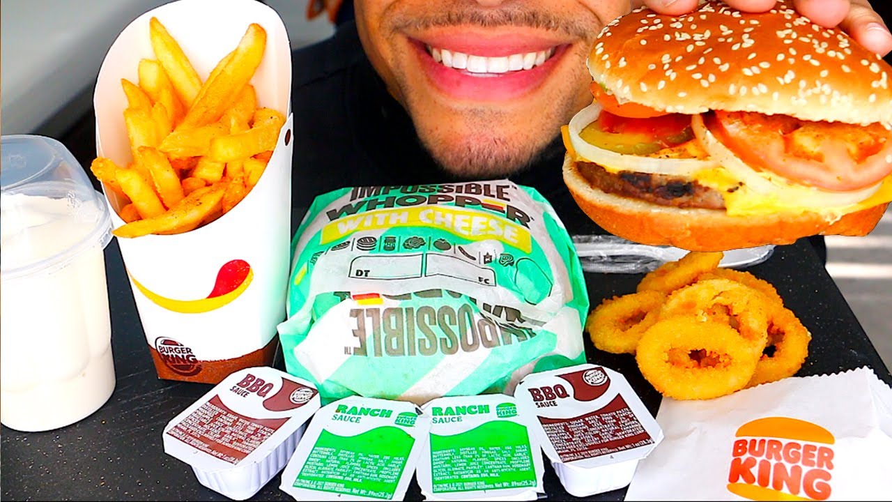 ASMR BURGER KING MUKBANG EATING SHOW NO TALKING