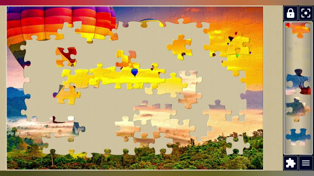 Aerial view from Colourful Hot Air balloons 🎈🧩//Jigsaw puzzles craft🧩🧩//Amazing puzzles Art🧩🧩//