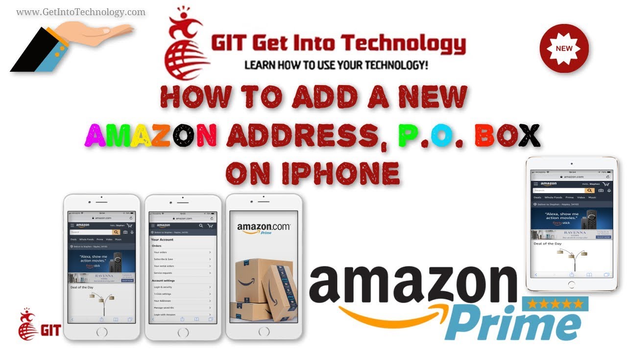 How to Add A New Amazon Address, P.O. Box On iPhone