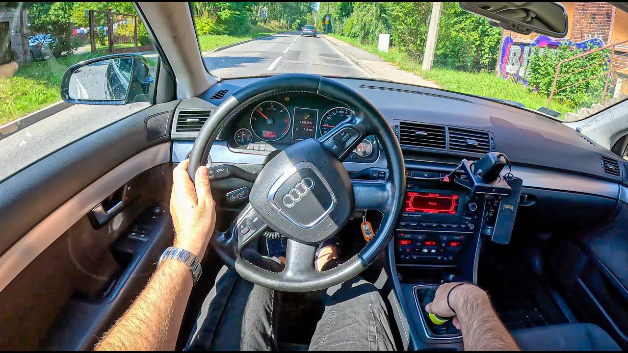 2007 Audi A4 B7  [2.0 TDI PD 170HP] |0-100| POV Test Drive #1795 Joe Black
