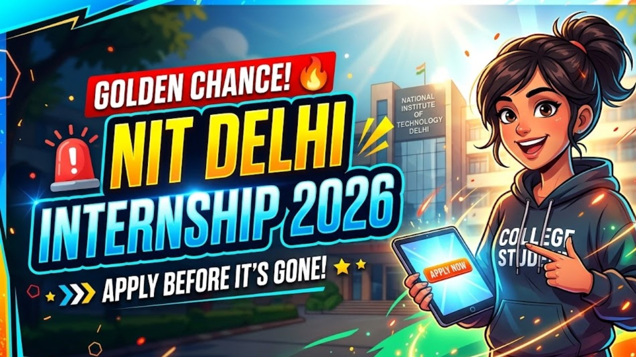 🚨 Стажировка в NIT Delhi 2026 в прямом эфире | Золотой шанс для студентов (подайте заявку, пока е...