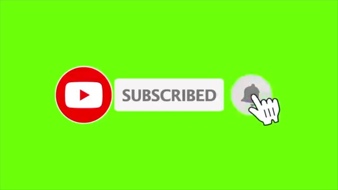Green Screen Subscribe Button w/ Download Link