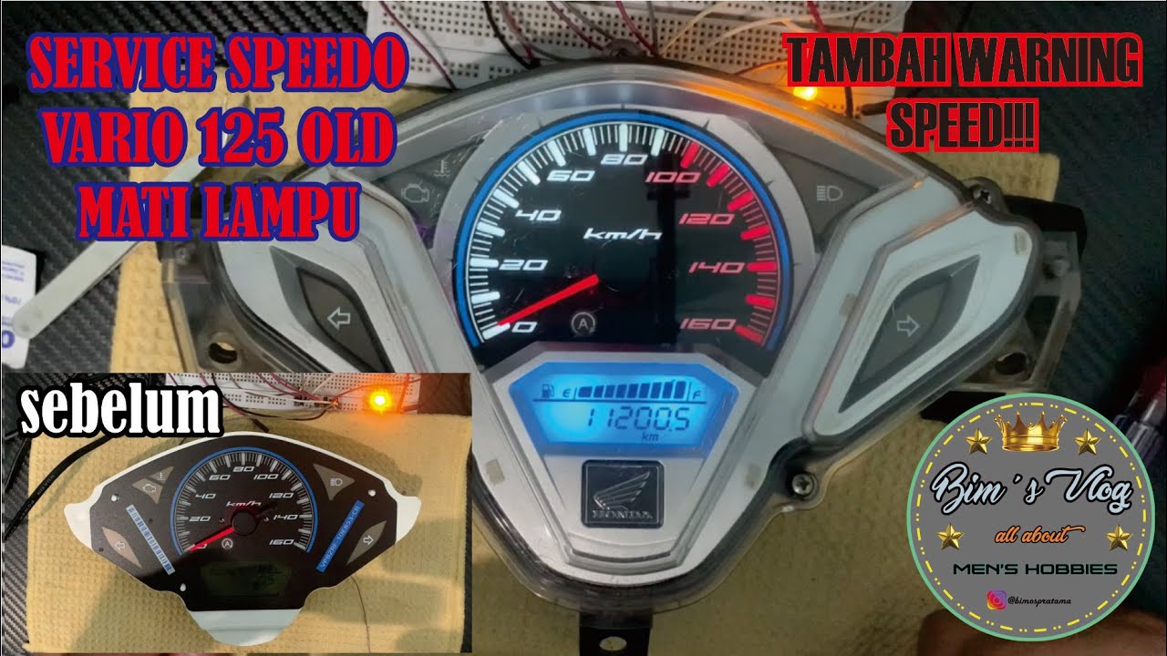 Tutorial Cara Servis Speedometer Vario 125 Old MATI LAMPU!!