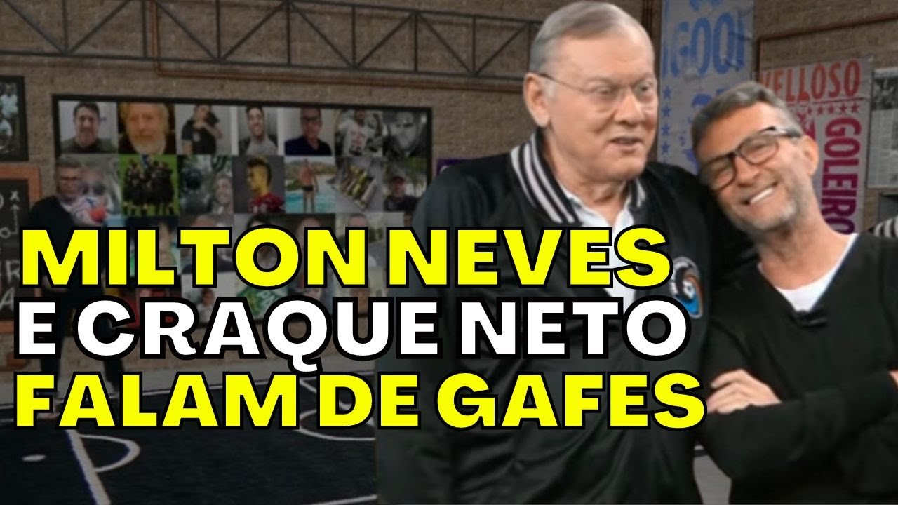 CRAQUE NETO E MILTON NEVES RELEMBRAM GAFES EM MERCHANS AO VIVO
