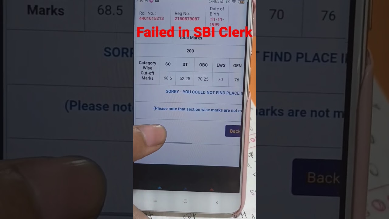 My SBI Clerk Scorecard 2022-23...😭😭😭#sbi #sbiclerk #sbipo #trending #trendingshorts