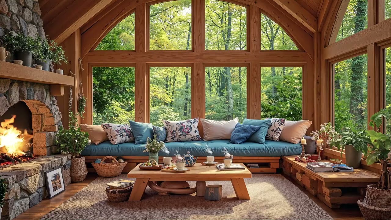 Spring Morning Cabin Jazz 🌿 Smooth Jazz Music for Fresh Moods, Focus & Gentle Relaxation