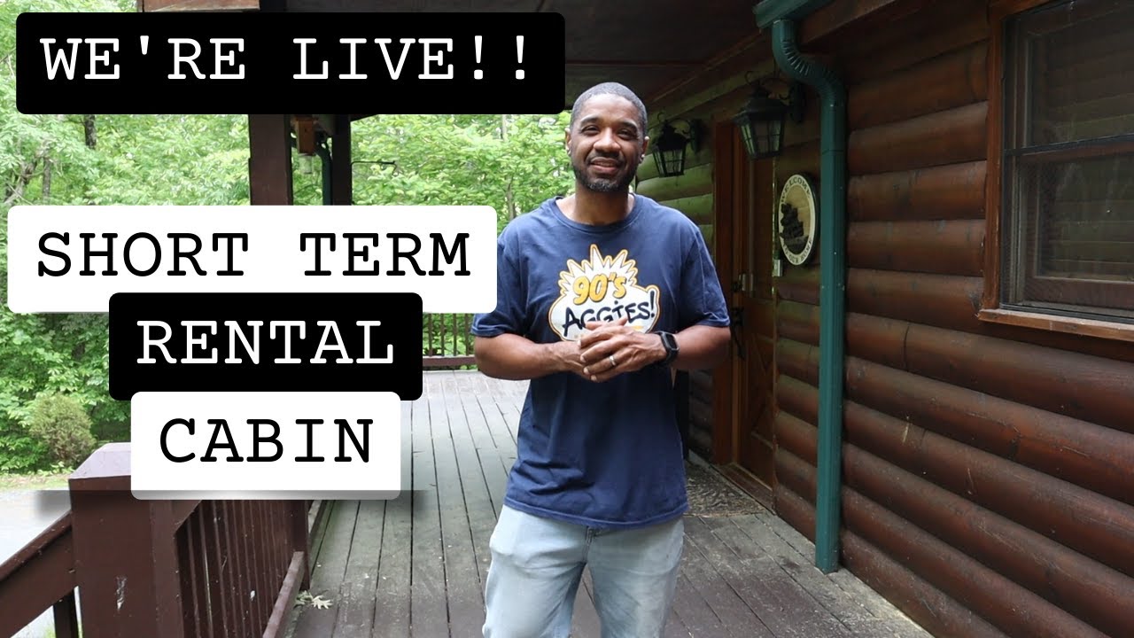 We are LIVE at our AirBnB Cabin!!