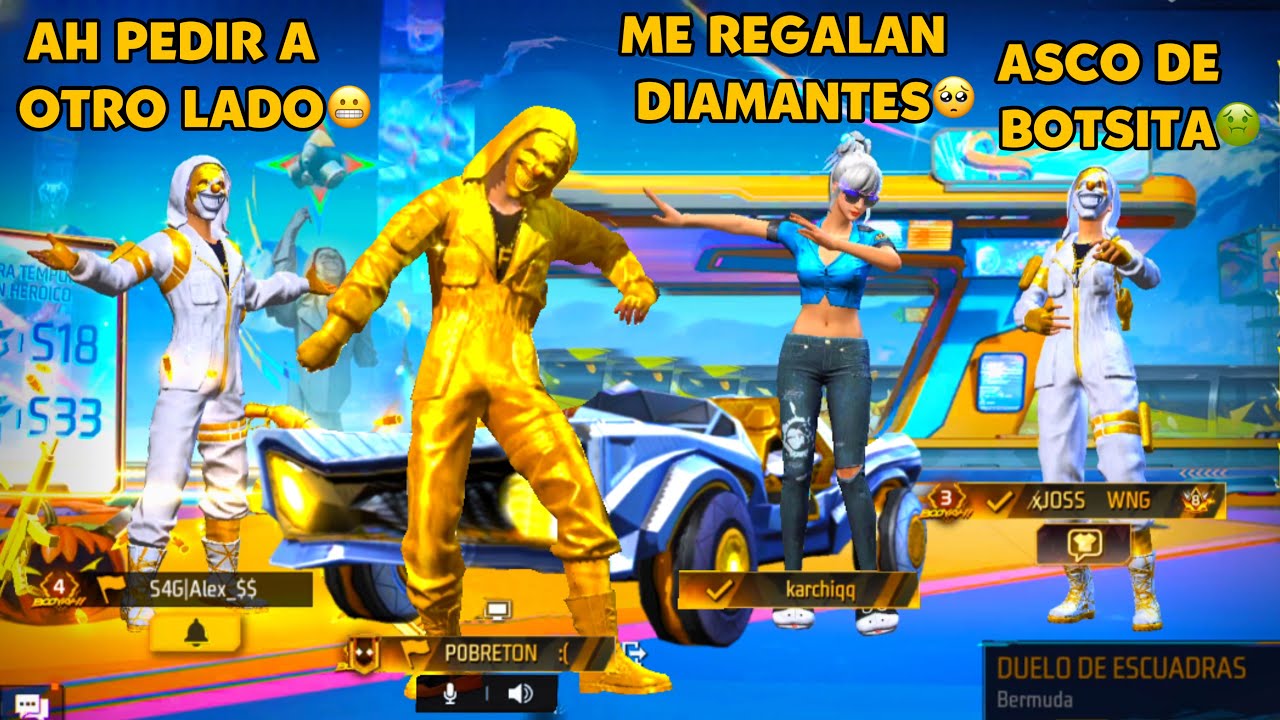 Está chica y su dúo se burlan de esta botsita por no tener el nuevo criminal dorado 😭así me vengue🤡