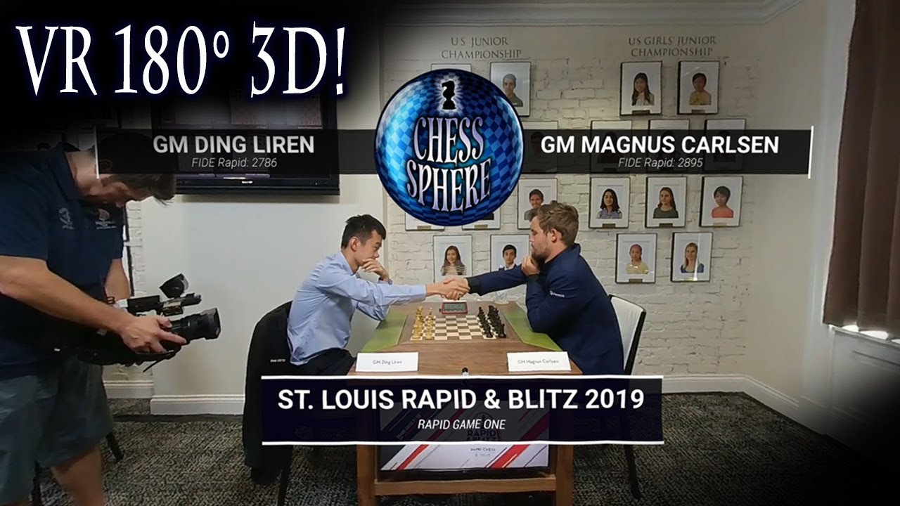 Ding Liren vs Magnus Carlsen in Virtual Reality! 2019 St. Louis Rapid and Blitz: Round One