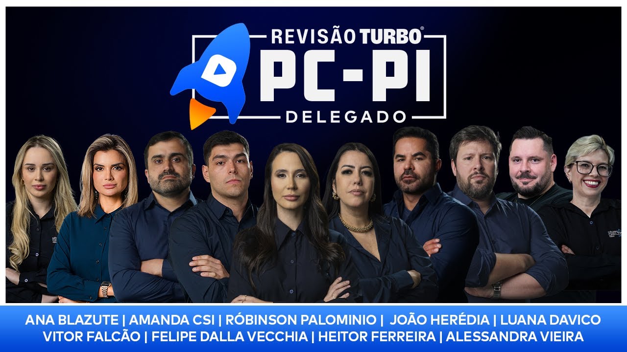 REVISÃO DE VÉSPERA | PC-PI DELEGADO DE POLÍCIA – Prepara-se o AULÃO PRÉ-PROVA.