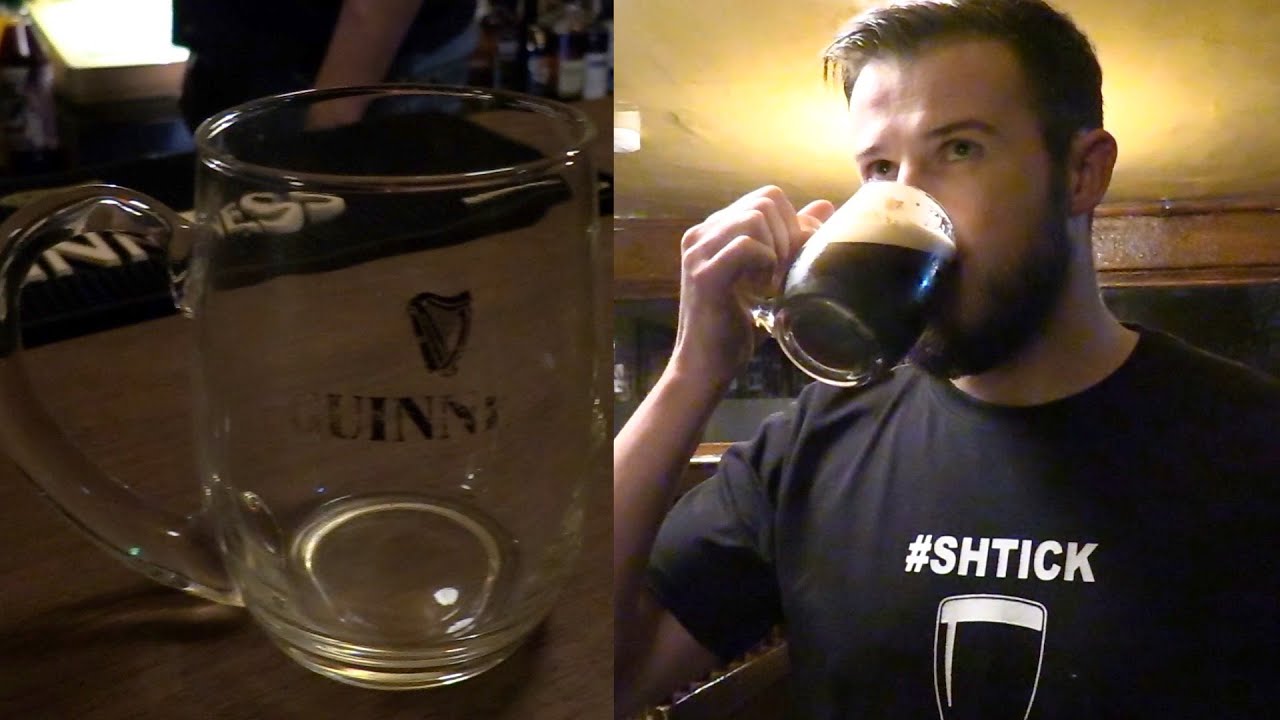 Drinking Guinness from a 1970s Glass