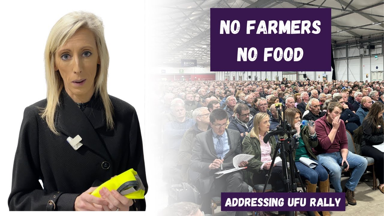 Carla Lockhart addresses UFU Family Farm Tax Rally