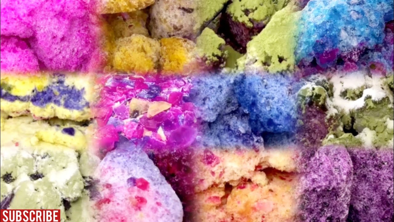 REQUESTED VIDEO | ASMR QIAN RECENT MIX COLORFUL & CRUNCHY ICE CHUNKS EATING