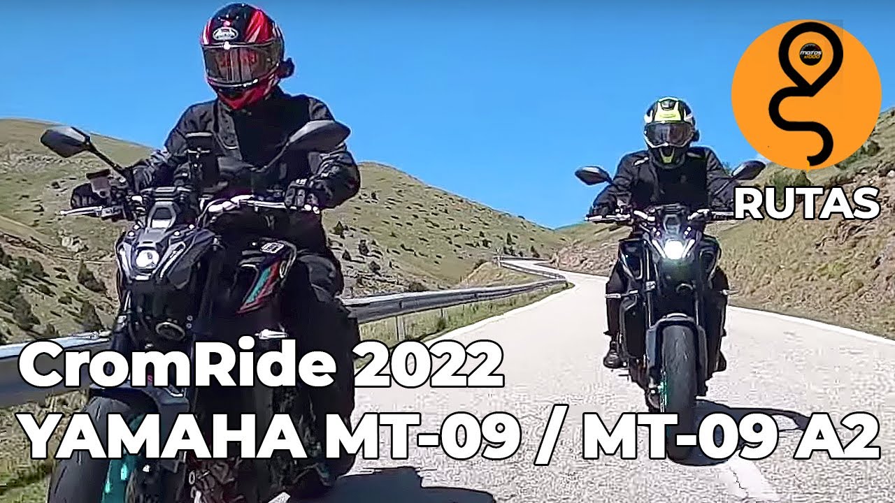 Con una Yamaha MT-09 A2 y una Full en la CromRide 2022 | Motosx1000