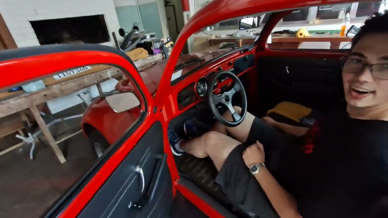 DIA DE GARAGEM: Fomos conhecer o Fusca do meu Primo Pedro!