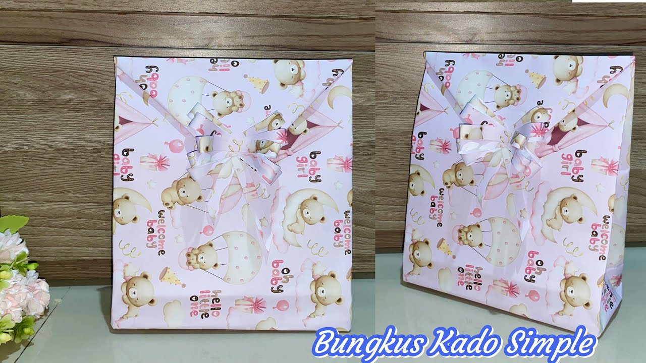 Cara Bungkus Kado Simple | Easy Gift Wrapping
