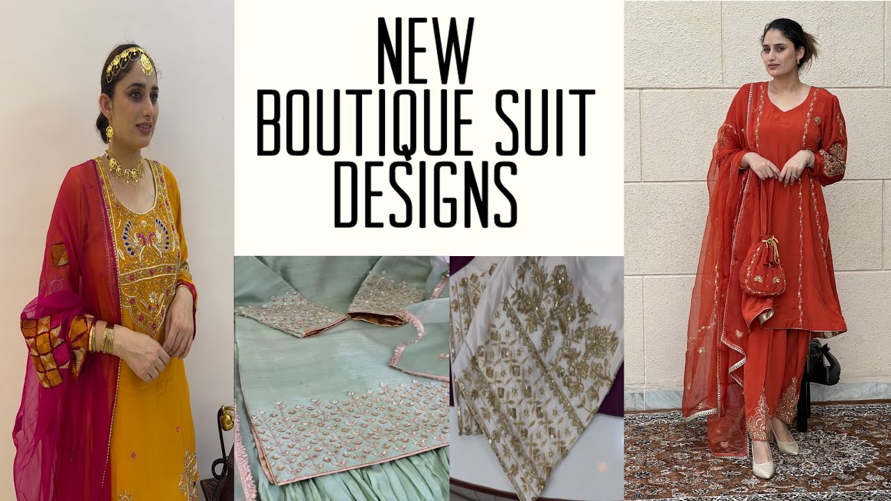 Latest Boutique Suit Designs 2025 | Designer Punjabi Suits for Wedding & Partywear | Handwork Trends