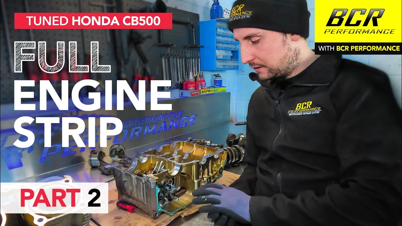 FULL Engine Strip❗ Honda CB500 Teardown with BCR Performance