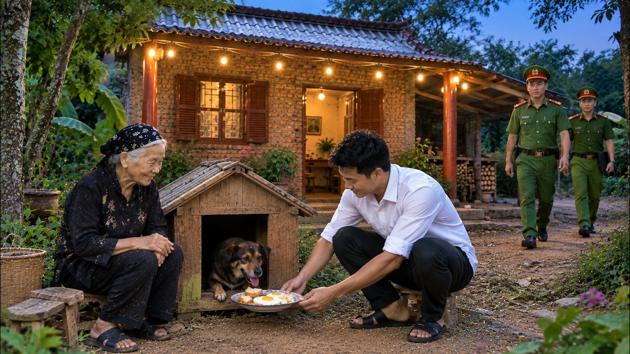 While Building a Doghouse for Their Dog, an Orphan Boy and Grandma Face an Unexpected Police Visit!
