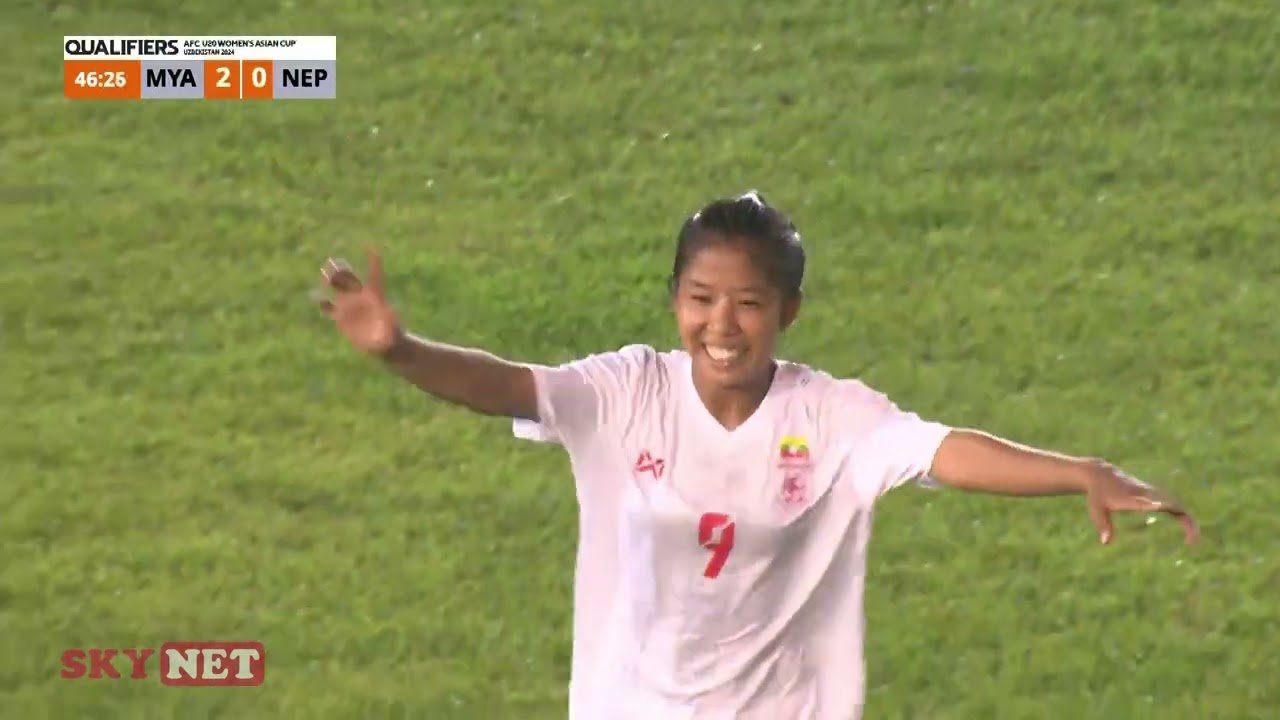 Myanmar (5-0) Nepal (AFC U20 Women's Asian Cup 2024 - Qualifiers R-2)
