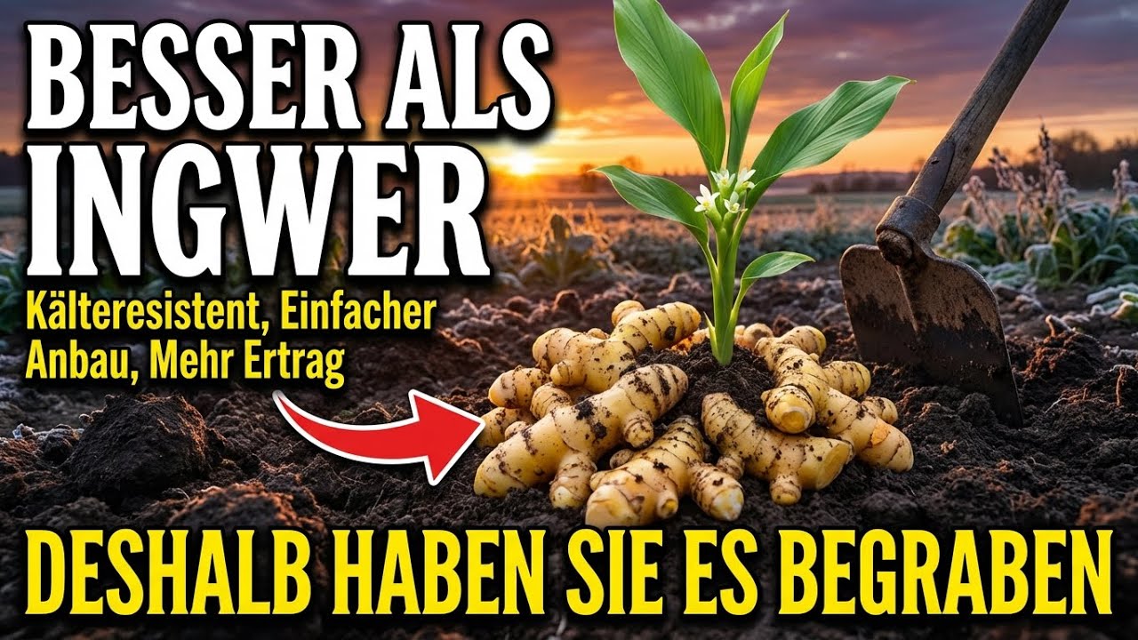 Besser als Ingwer. Kälteresistente Sorten, einfacher Anbau, mehr Ertrag Deshalb haben sie’s begraben