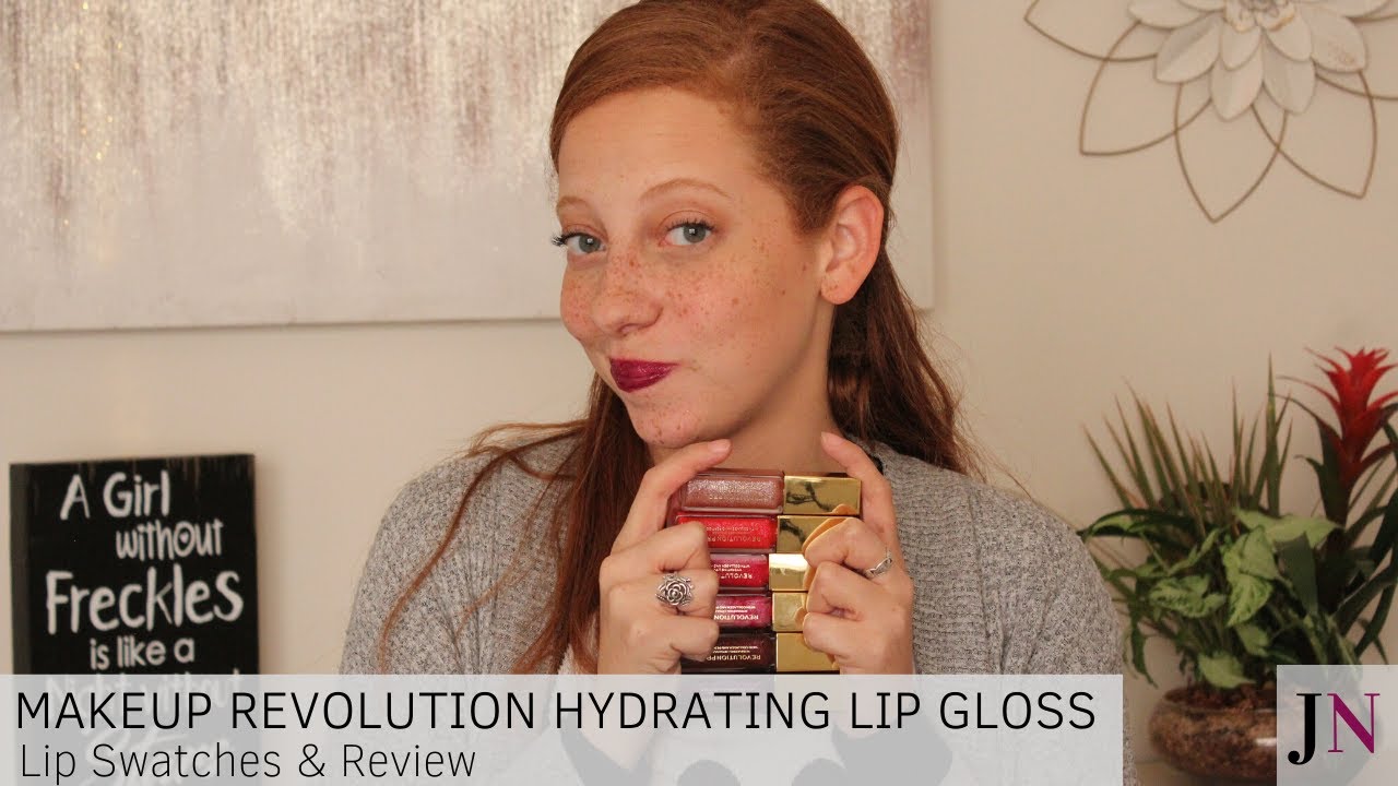 Makeup Revolution All That Glistens Hydrating Lip Gloss - Swatches & Review