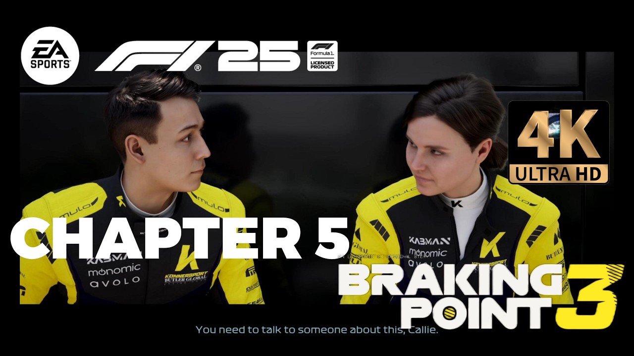 F1 2025 Braking Point Chapter 5 | 4K UHD Gameplay with Logitech G923 #F12025 #BrakingPoint #f1