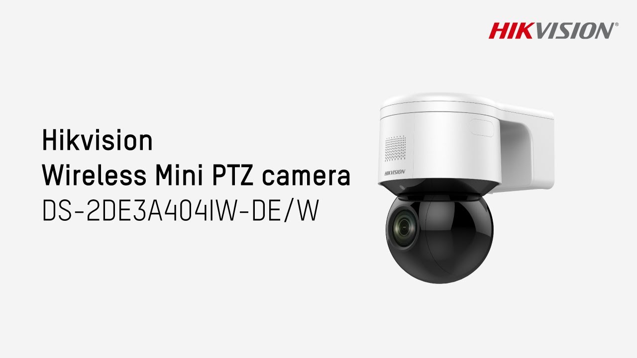 Hikvision Wireless Mini PTZ camera performance demo - DS-2DE3A404IW-DE/W