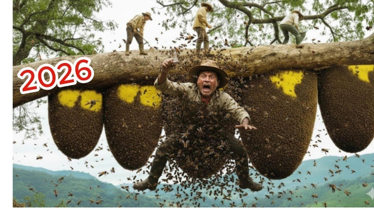 TOP Most Aggressive Wild Bee Hives in the Deep Forest  One Wrong Move