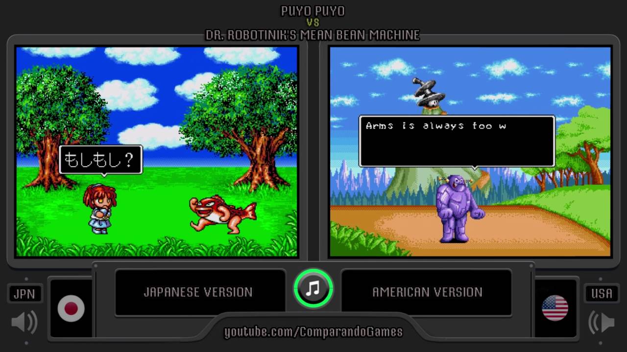 Regional Differences [27] Puyo Puyo (USA vs JPN) Sega Genesis vs Mega Drive (Region Comparison)