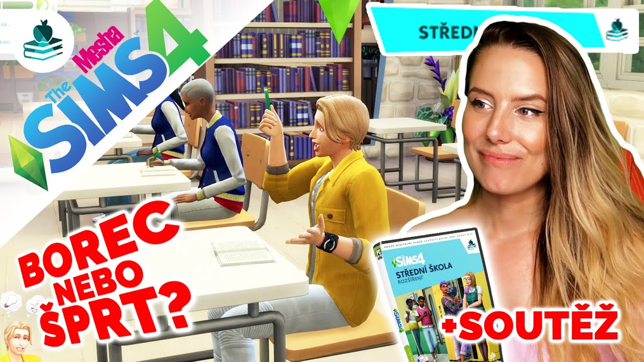 BAD BOY NEBO ŠPRT?? + SOUTĚŽ ● The Sims 4 - Střední škola 🎓