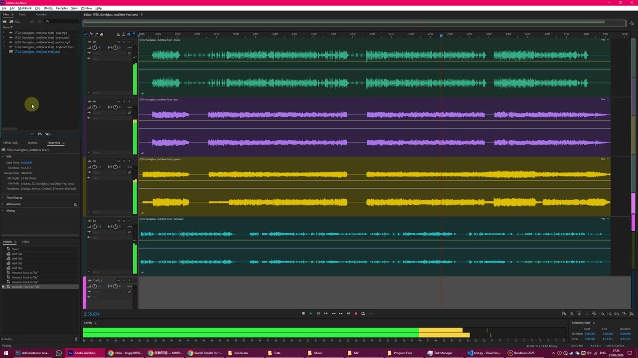 [BanG Dream!] 切ないSandglass(Instrumental)_Happy BanG Year!! - Poppin' Party