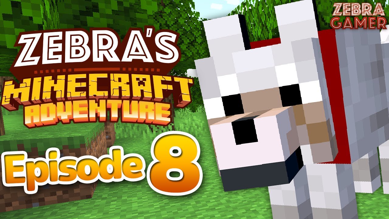 Zebra's Minecraft Adventure Part 8 - Taming a Wolf!