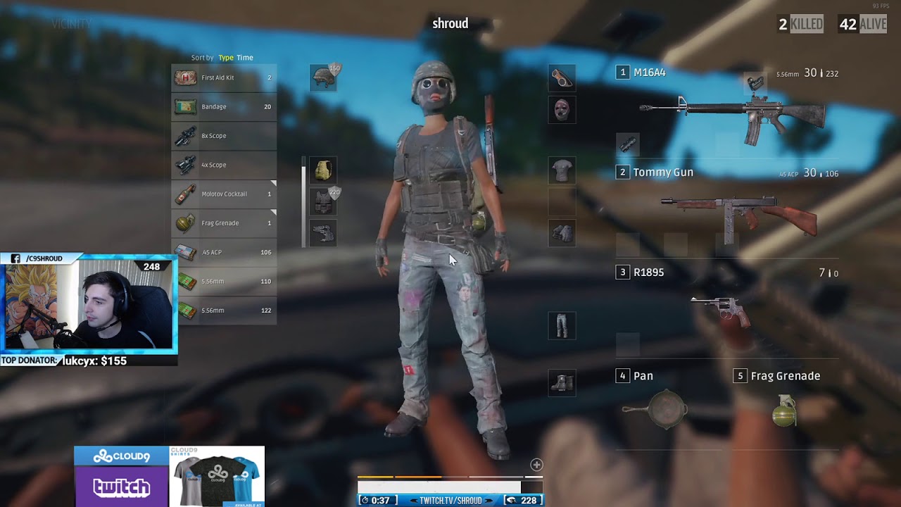 Shroud PUBG random duo | 13 Oct