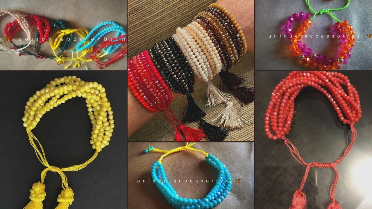 الأسورة الترند من الكريستال بالوان الصيف المبهجة بأدق التفاصيل / أسورة/ هاند ميد/ كريستال/ bracelet