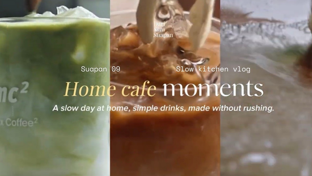 Home Cafe Drinks Compilation | Coffee, Matcha Latte & Soda Drinks | Slow Kitchen Vlog