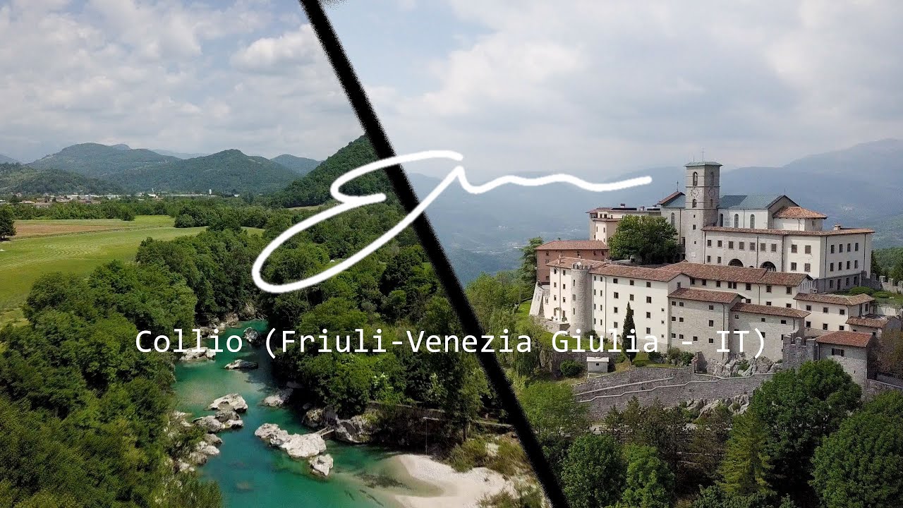 Collio (IT) - Wine, water and religion from cinematic drone view