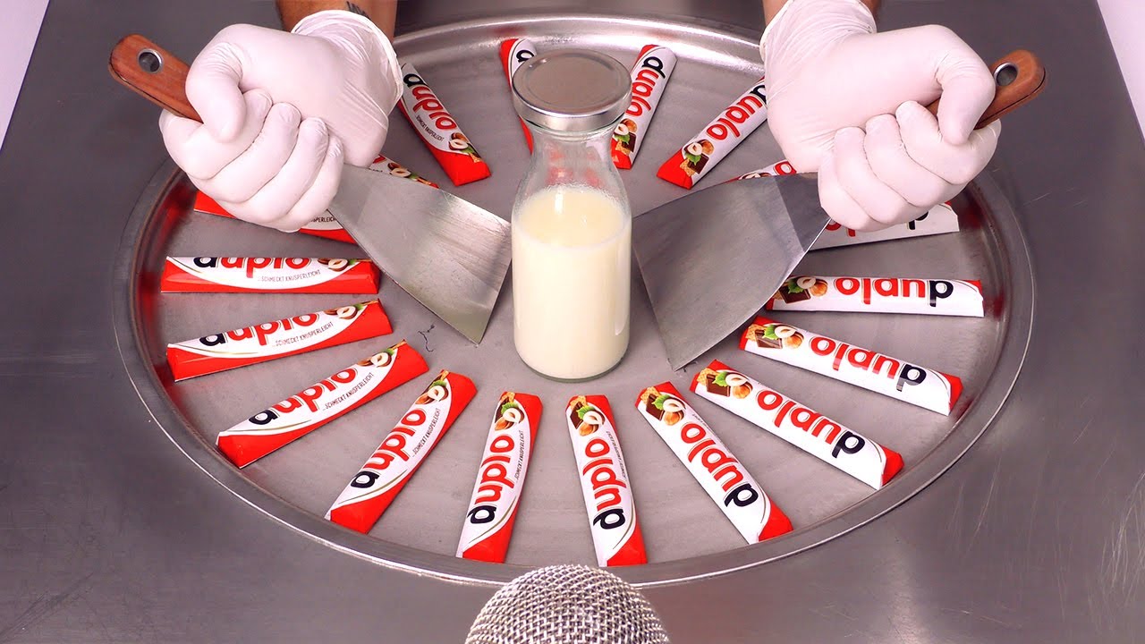 Ice Cream Challenge: Massive Duplo Chocolates - Ice Cream Rolls | ASMR