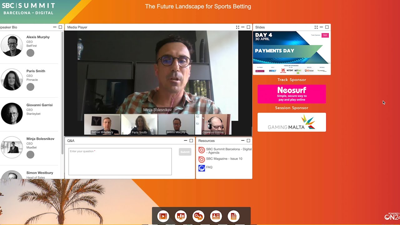 SBC Digital Events: How to use the ON24 platform