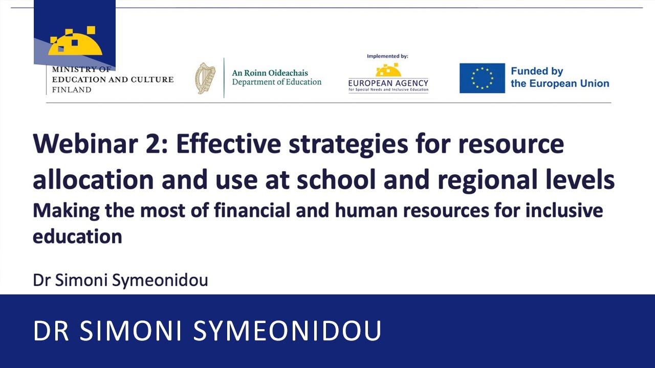 Making the most of financial and human resources for inclusive education