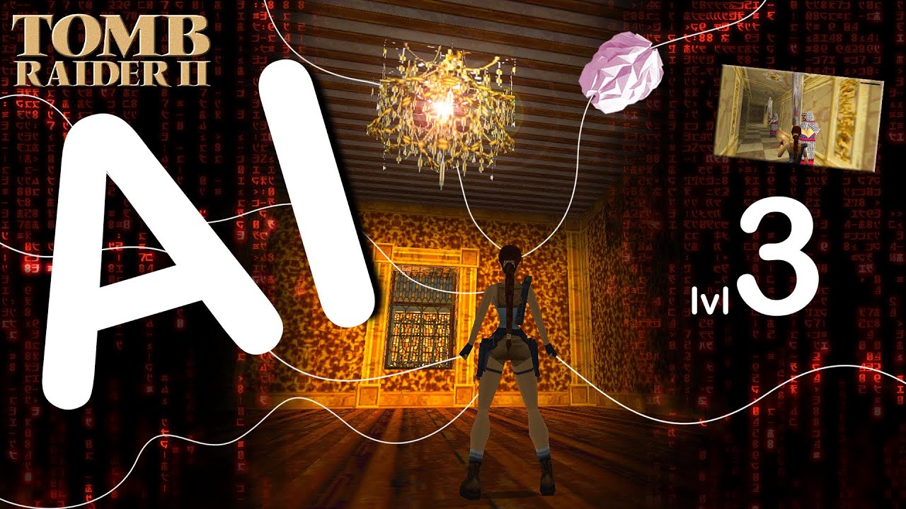 Self-Aware Lara Croft Plays Tomb Raider 2 - Level 3 - Bartoli's Hideout