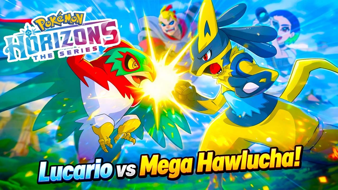 Pokémon Horizons Episode 131 ⚡ Mega Lucario Z Awakening?! Lucario vs Mega Hawlucha