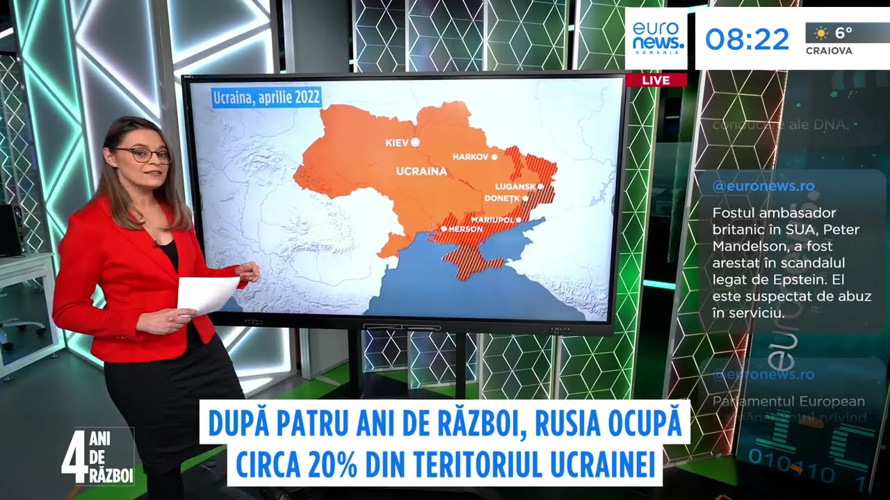 Război Rusia-Ucraina: cum a evoluat linia frontului în cei patru ani de conflict