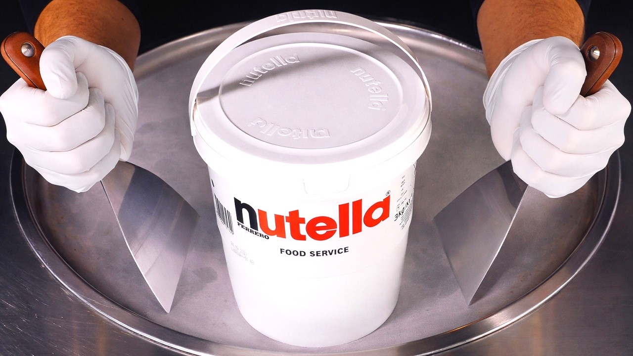 Nutella - Ice Cream Rolls | ASMR
