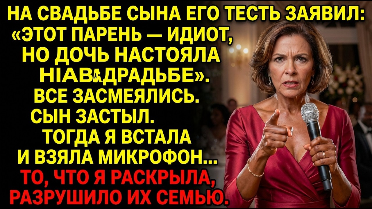 Его тесть назвал его идиотом на свадьбе — тогда я раскрыла секрет, который их разрушил.