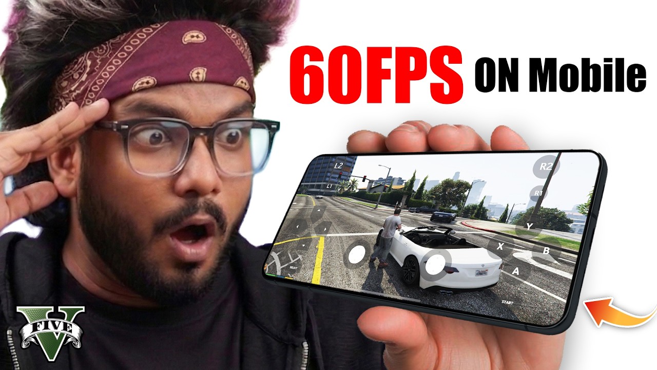 Install and Play PC Games on Any Android Smartphone right now 😱 GTA 5 Tested (60FPS) !